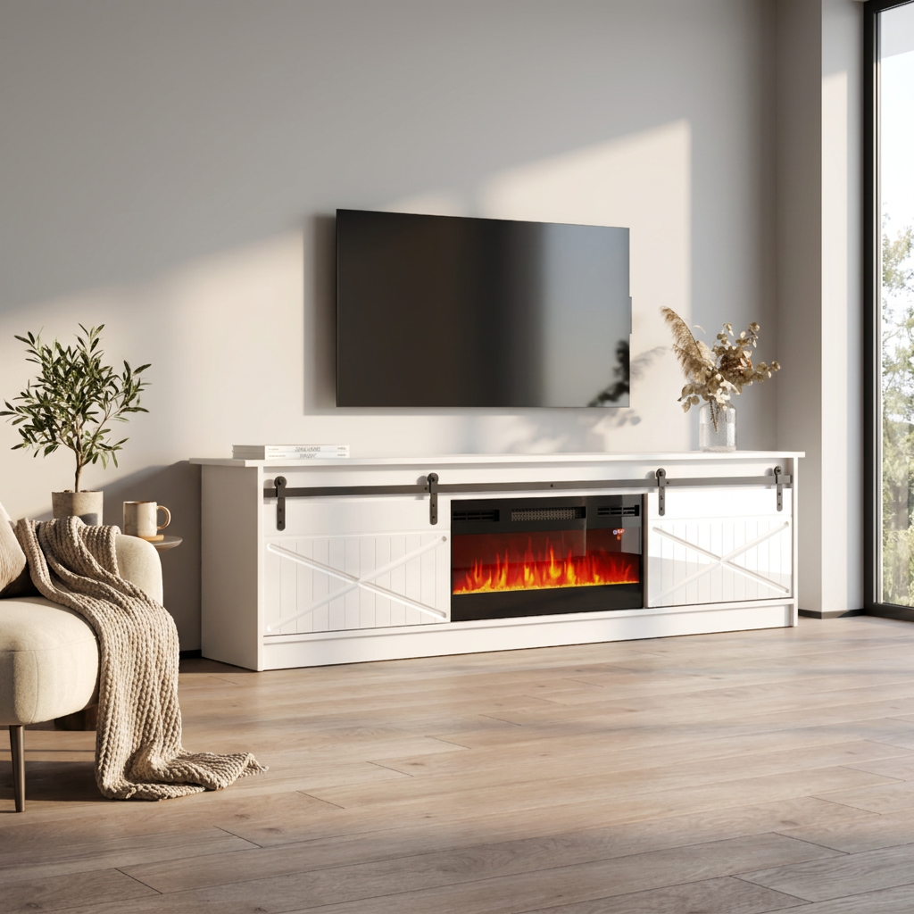 Granero BL-EF Fireplace TV Stand