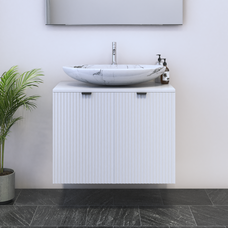 Nicole 2D 80 Floating Bathroom Vanity - Meble Furniture