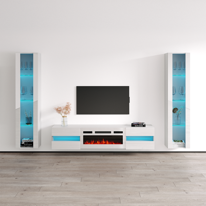 Metro WH-EF Floating Fireplace Entertainment Center - Meble Furniture
