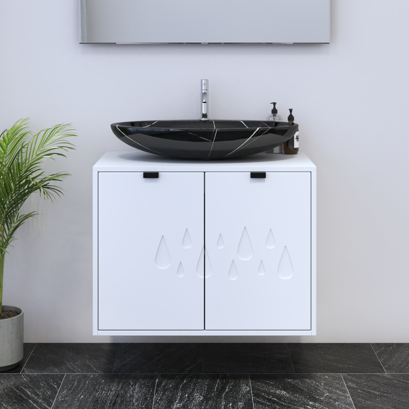 Teardrop 2D 80 Floating Bathroom Vanity - Meble Furniture