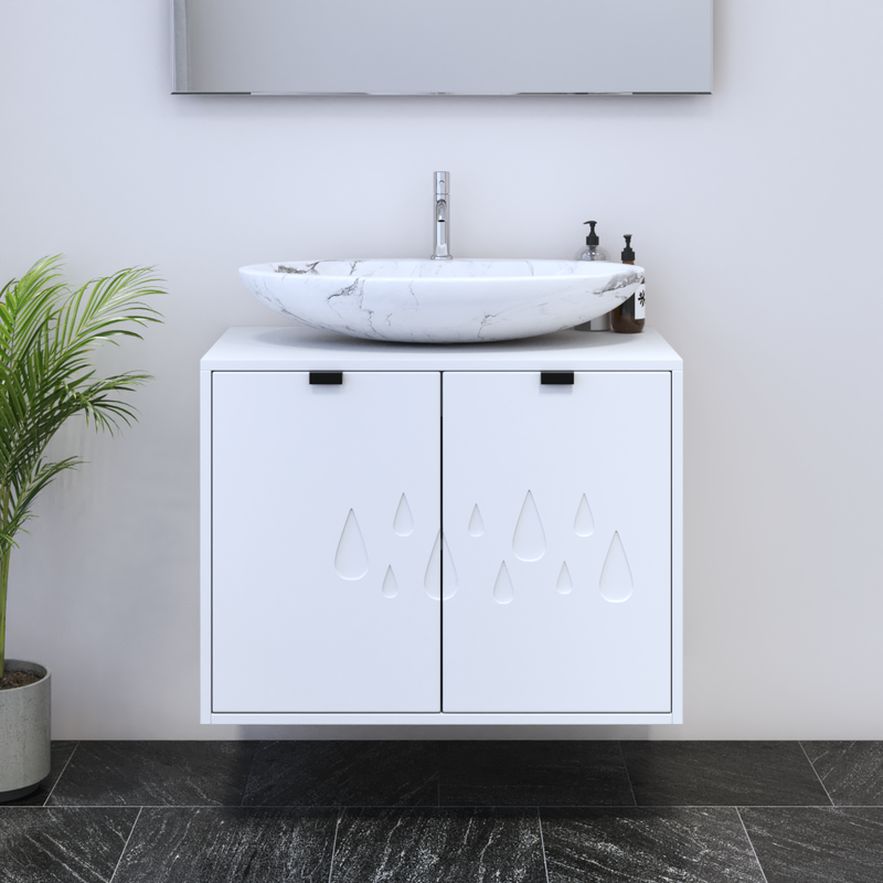 Teardrop 2D 80 Floating Bathroom Vanity - Meble Furniture