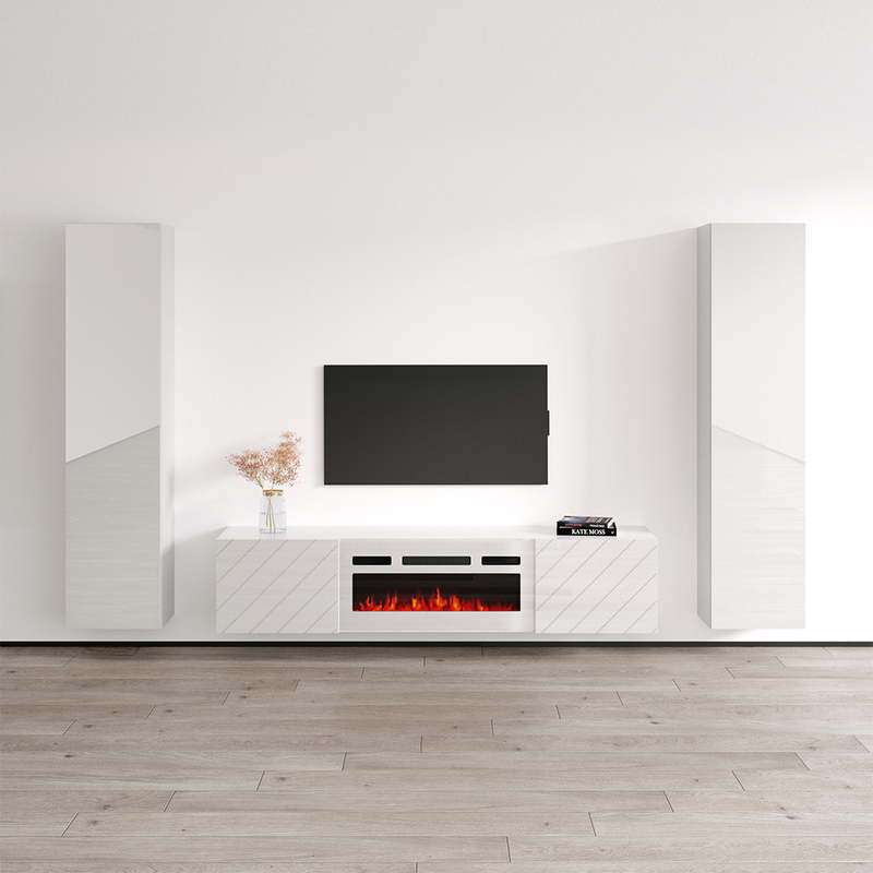 Luxe WH-EF Floating Fireplace Entertainment Center - Meble Furniture