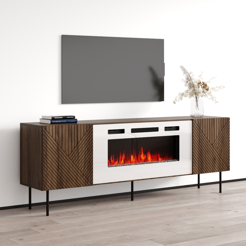 Art Deco WH-EF Fireplace TV Stand - Meble Furniture