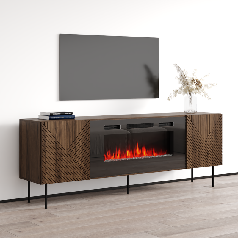 Art Deco BL-EF Fireplace TV Stand - Meble Furniture