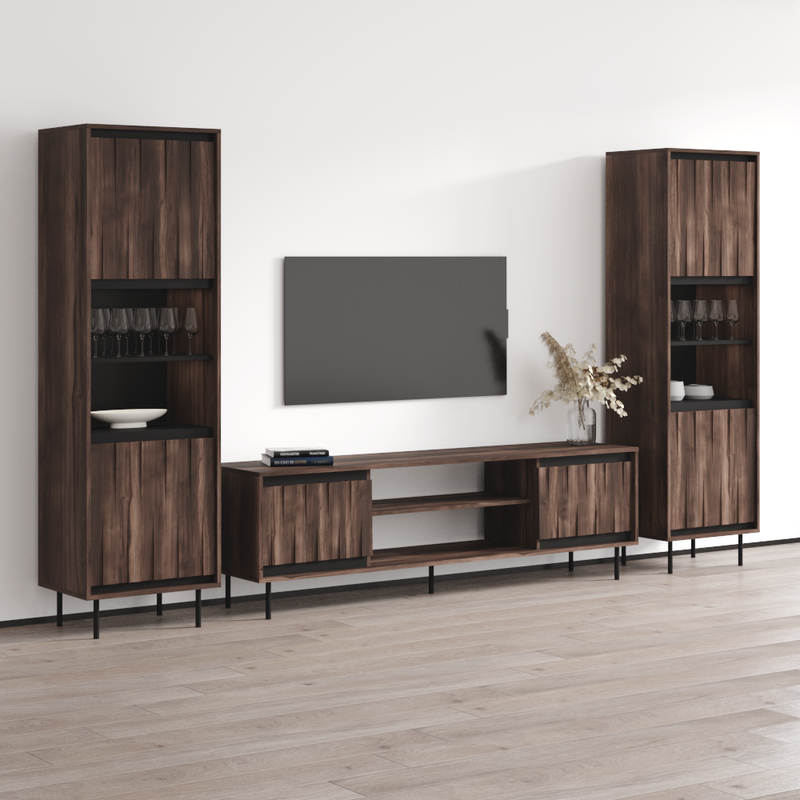 Swing 180TV-BK-BK Entertainment Center - Meble Furniture