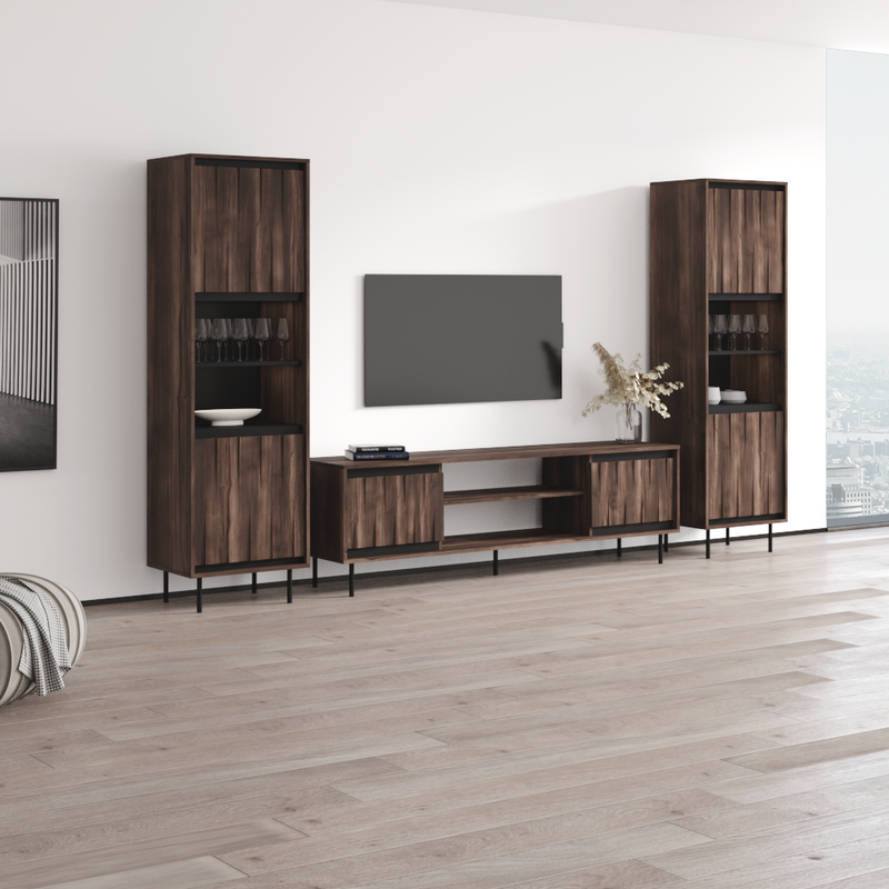 Swing 180TV-BK-BK Entertainment Center - Meble Furniture