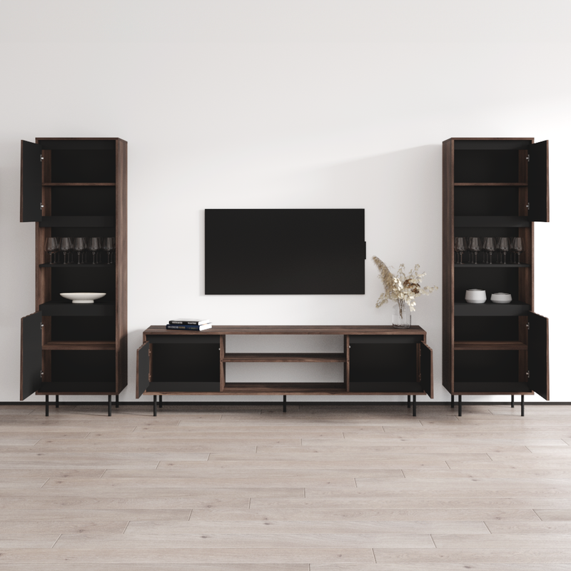 Swing 180TV-BK-BK Entertainment Center - Meble Furniture