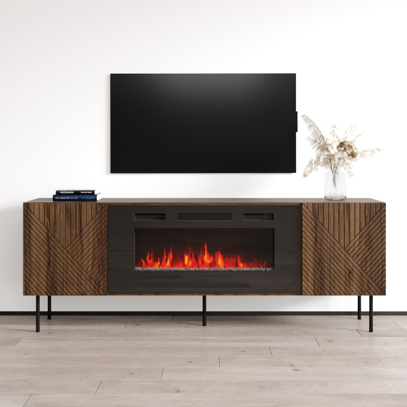 Art Deco BL-EF Fireplace TV Stand - Meble Furniture