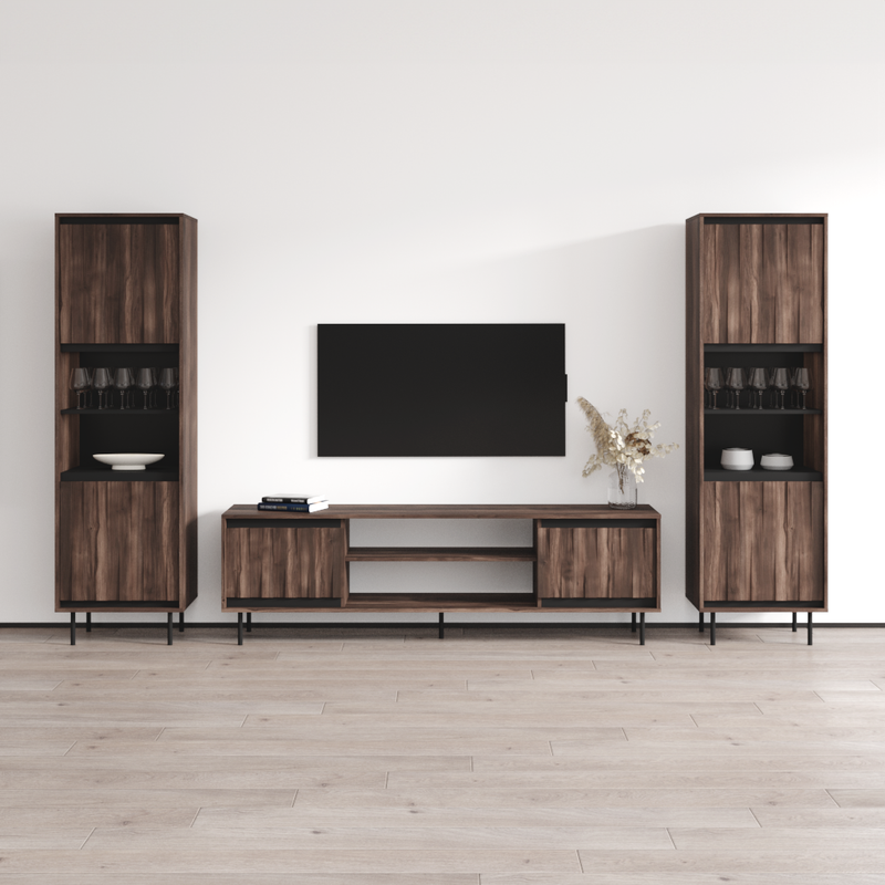 Swing 180TV-BK-BK Entertainment Center - Meble Furniture