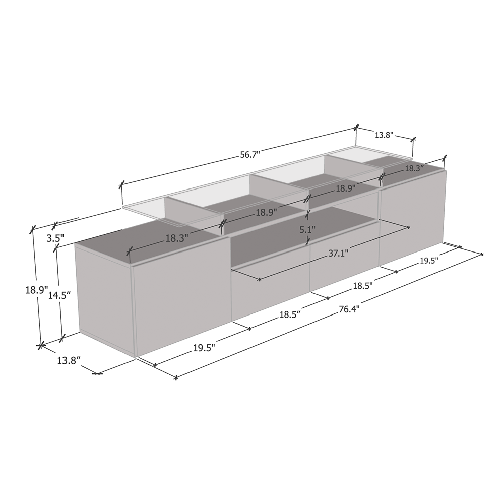 TV Meble Furniture - Stand Evora