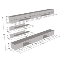 Fly I 33TV Floating Entertainment Center - Meble Furniture