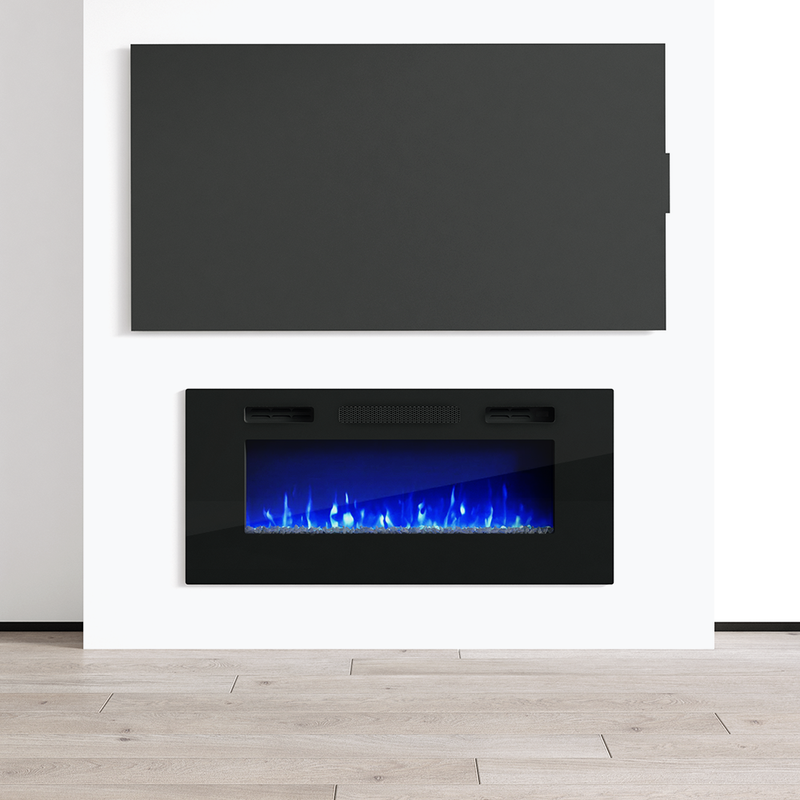 40" Electric Fireplace Heater - Meble Furniture