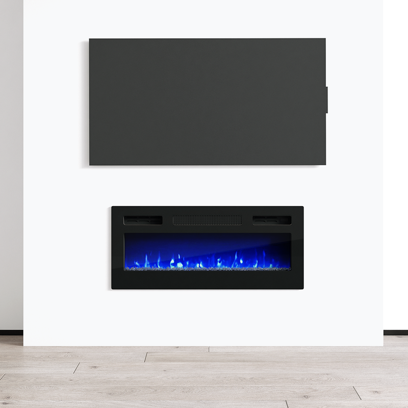 31.5" Electric Fireplace Heater - Meble Furniture