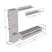Fly G 35TV Floating Entertainment Center - Meble Furniture