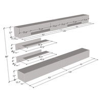 Fly I 30TV Floating Entertainment Center - Meble Furniture