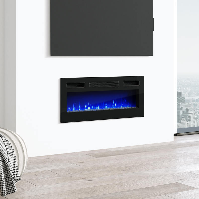 31.5" Electric Fireplace Heater - Meble Furniture