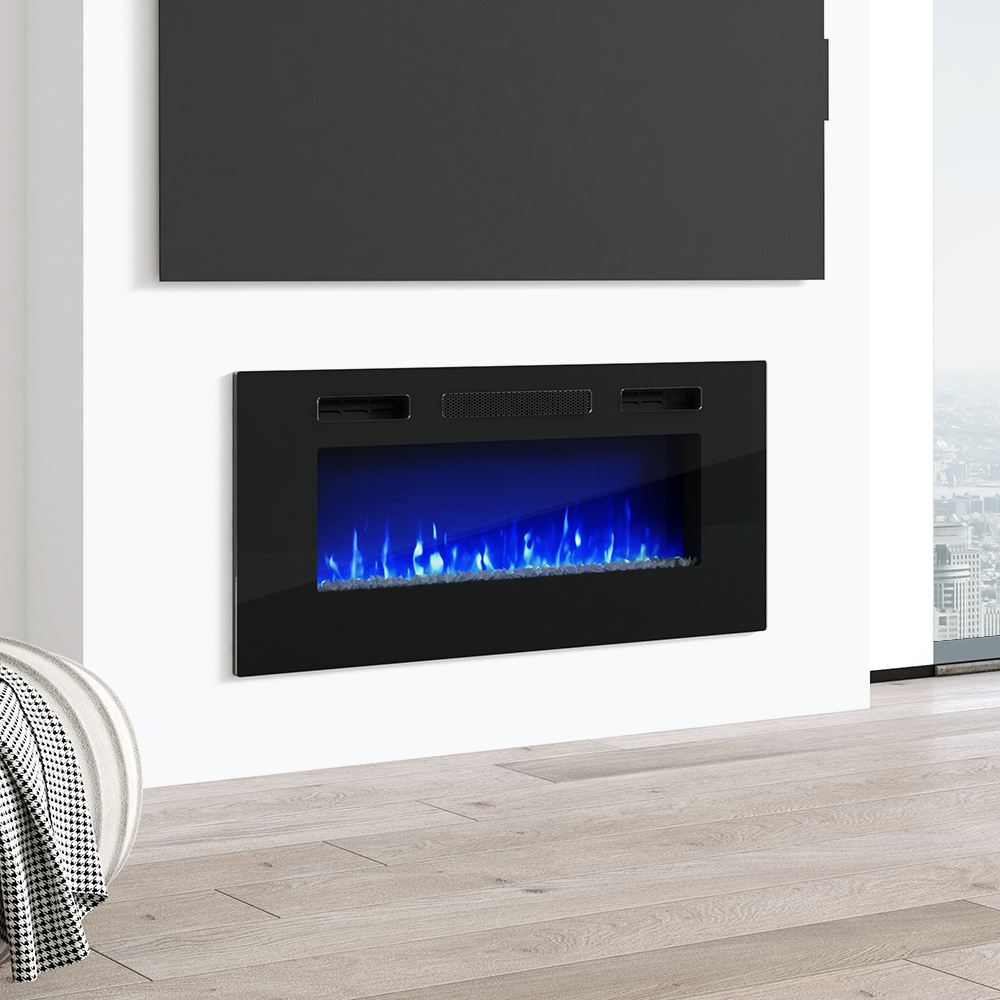 40" Electric Fireplace Heater - Meble Furniture