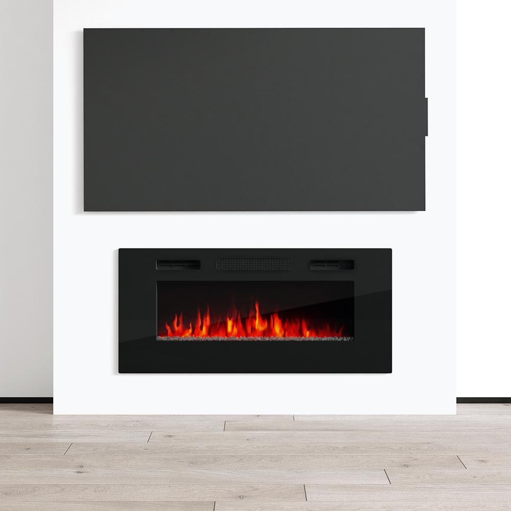 40" Electric Fireplace Heater - Meble Furniture