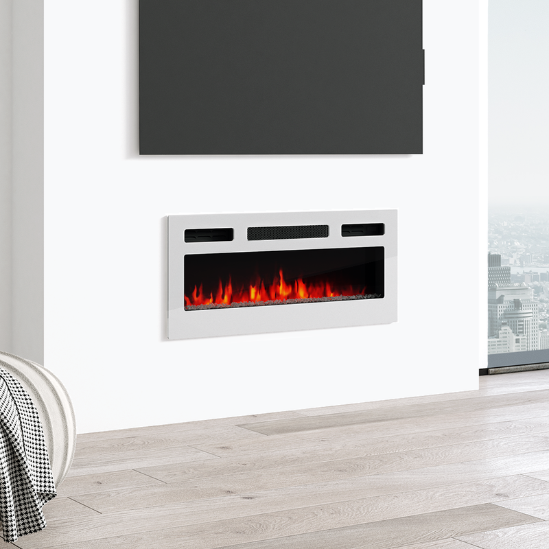 31.5" Electric Fireplace Heater - Meble Furniture