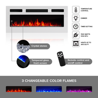 Giza WH-EF Floating Fireplace TV Stand - Meble Furniture