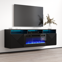 Giza BL-EF Floating Fireplace TV Stand - Meble Furniture