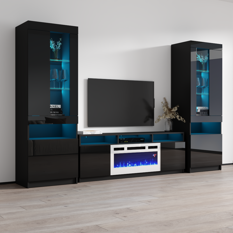 Reno WH05 Fireplace Entertainment Center - Meble Furniture