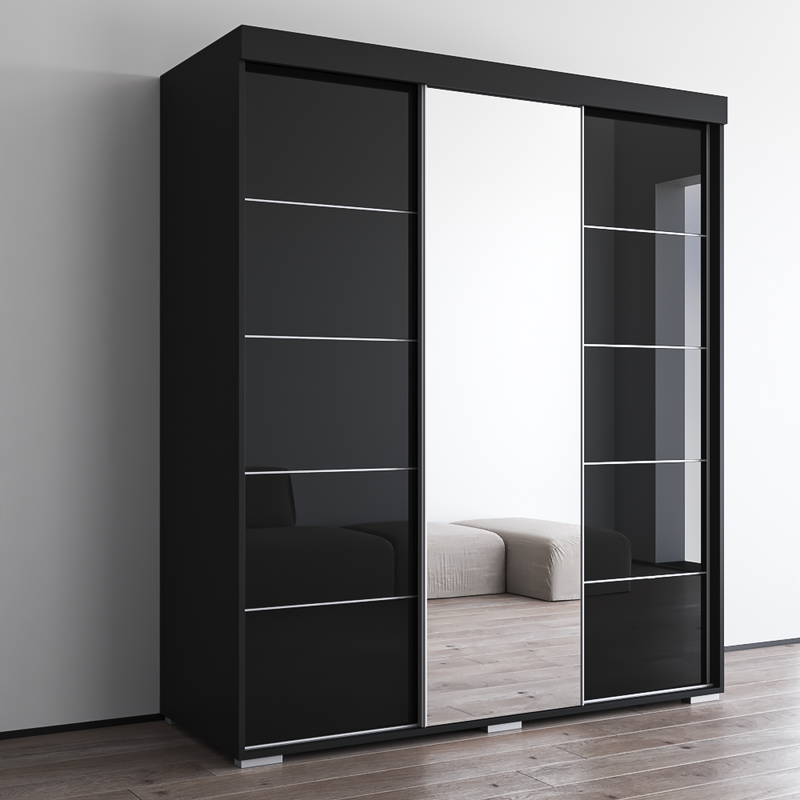 Aria 3D Wardrobe with Mirror - Meble Furniture