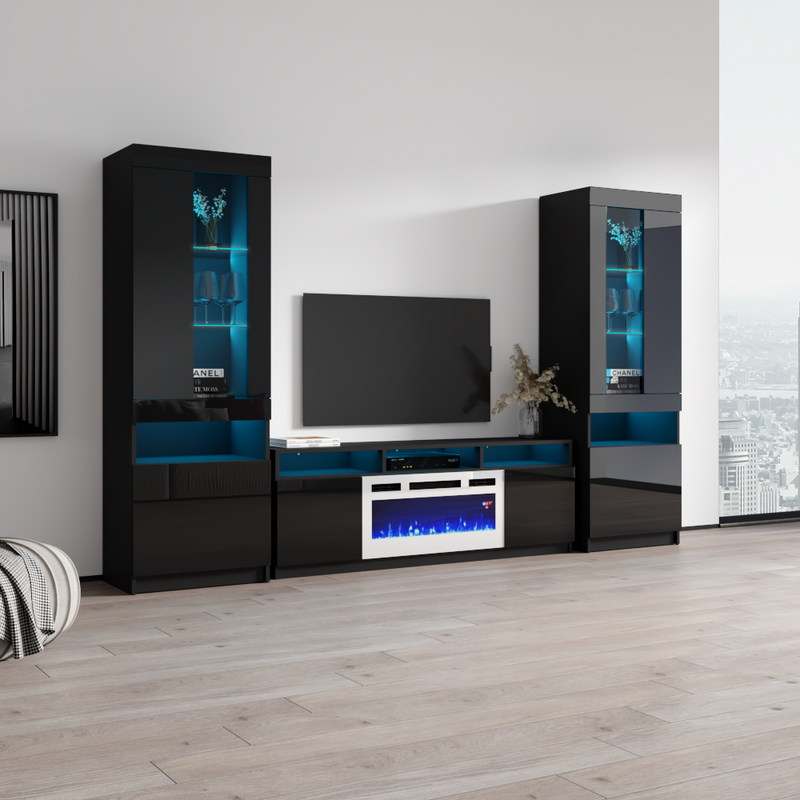 Reno WH05 Fireplace Entertainment Center - Meble Furniture