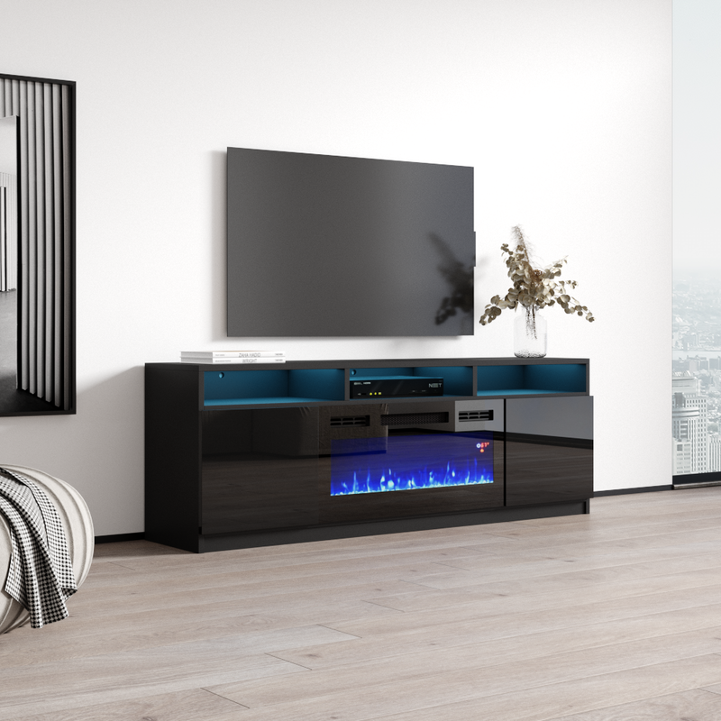 Reno BL05 Fireplace TV Stand - Meble Furniture