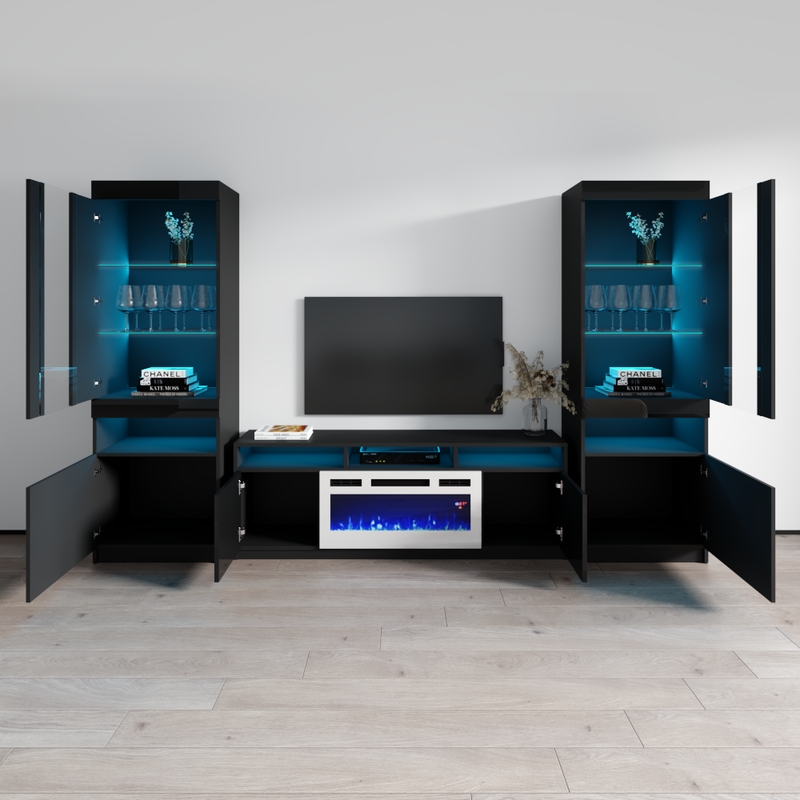 Reno WH05 Fireplace Entertainment Center - Meble Furniture