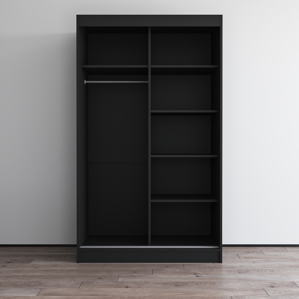 Aria 2D Wardrobe with All Mirror - Meble Furniture