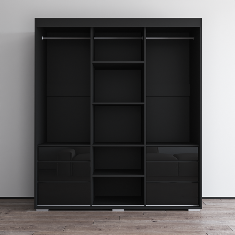 Monaco 3D Wardrobe with Mirror - Meble Furniture