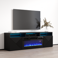 Giza BL-EF Floating Fireplace TV Stand - Meble Furniture