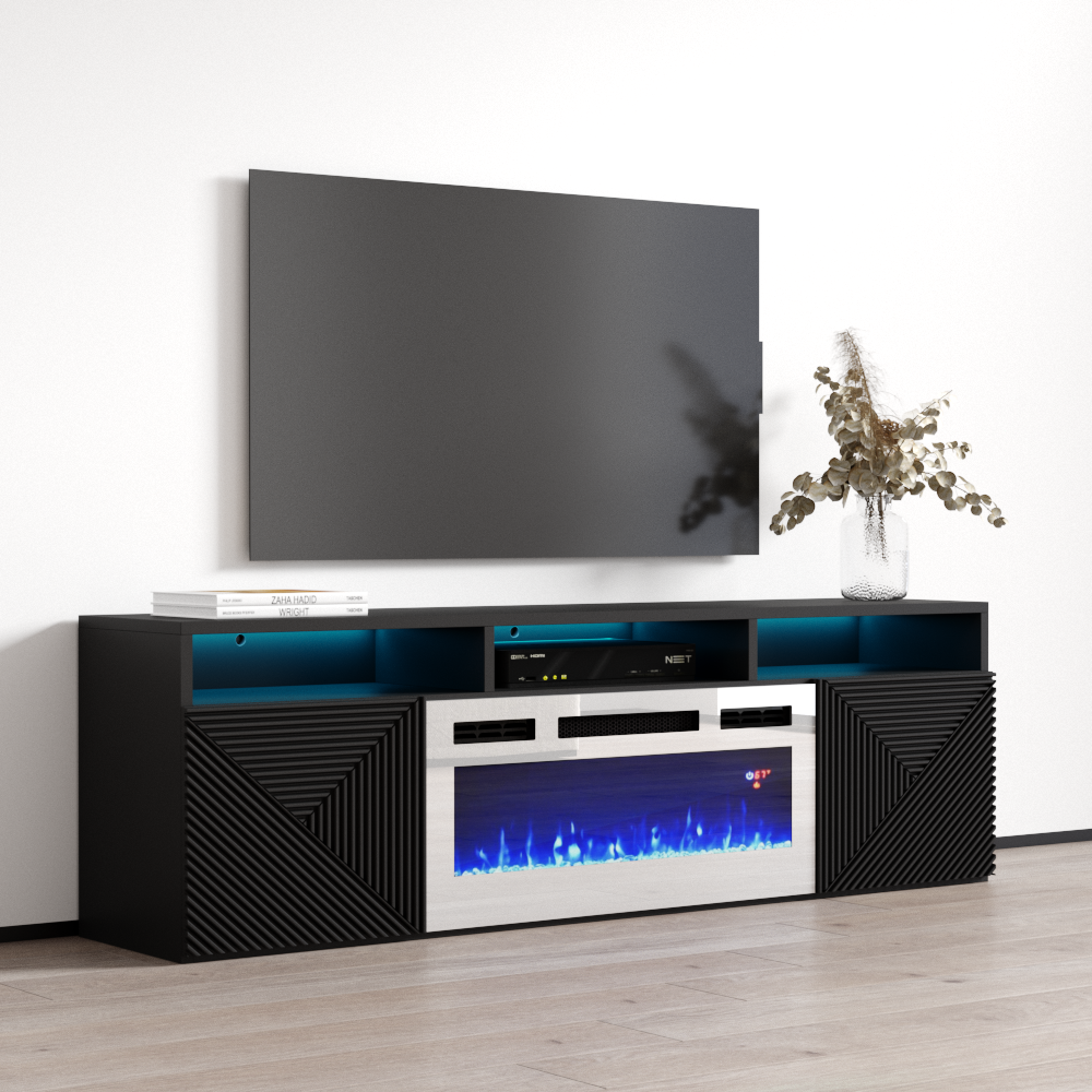 Giza WH-EF Floating Fireplace TV Stand - Meble Furniture