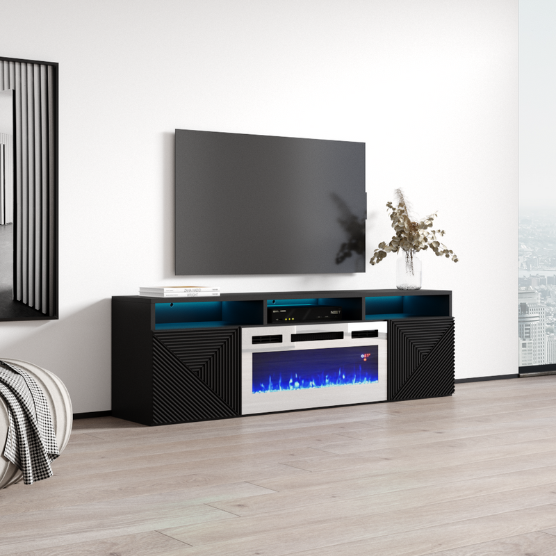 Giza WH-EF Floating Fireplace TV Stand - Meble Furniture