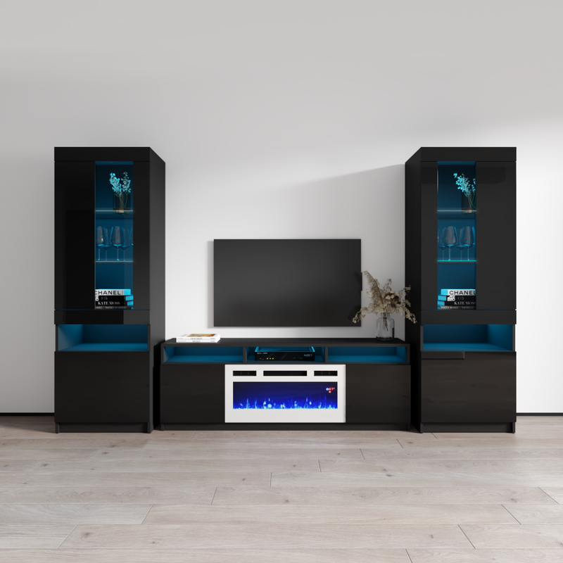 Reno WH05 Fireplace Entertainment Center - Meble Furniture
