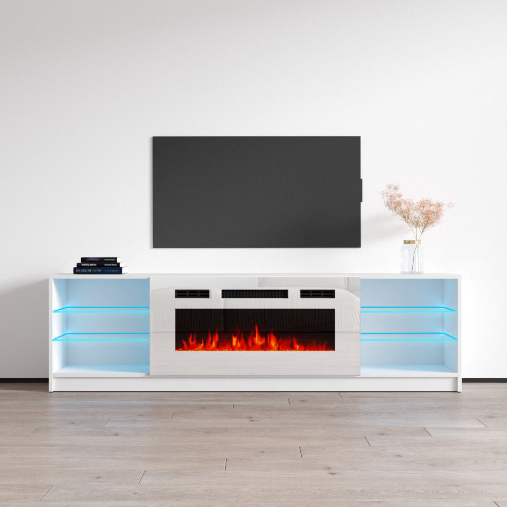 Boston WH01 Fireplace TV Stand - Meble Furniture