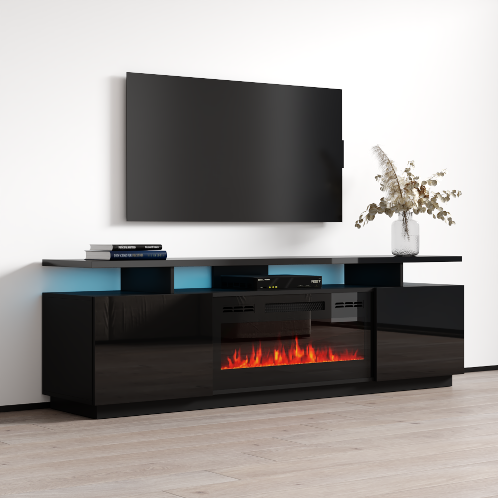 Meble Furniture Eva-KBL Fireplace TV Stand