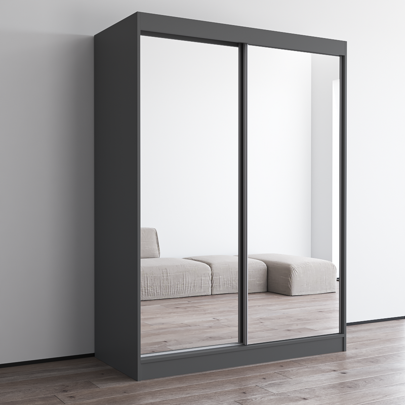Aria 2D Wardrobe with All Mirror - Meble Furniture