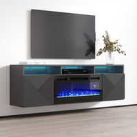Giza BL-EF Floating Fireplace TV Stand - Meble Furniture