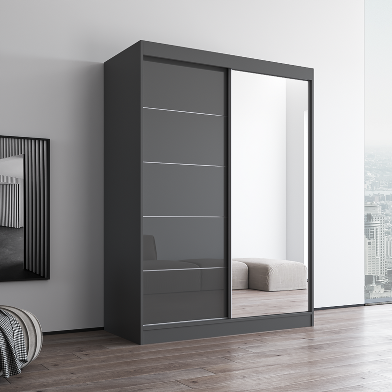 Aria 2D Wardrobe with Mirror - Meble Furniture