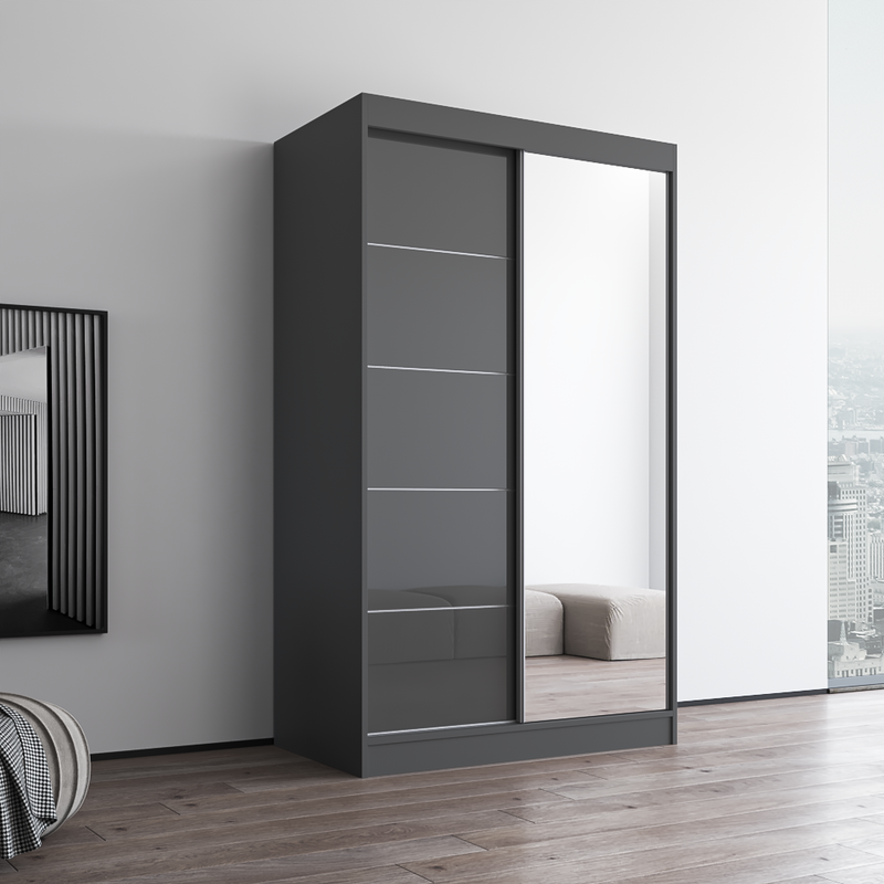 Aria 2D Wardrobe with Mirror - Meble Furniture
