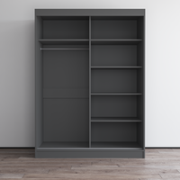 Aria 2D Wardrobe with All Mirror - Meble Furniture