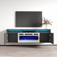 Giza WH-EF Floating Fireplace TV Stand - Meble Furniture