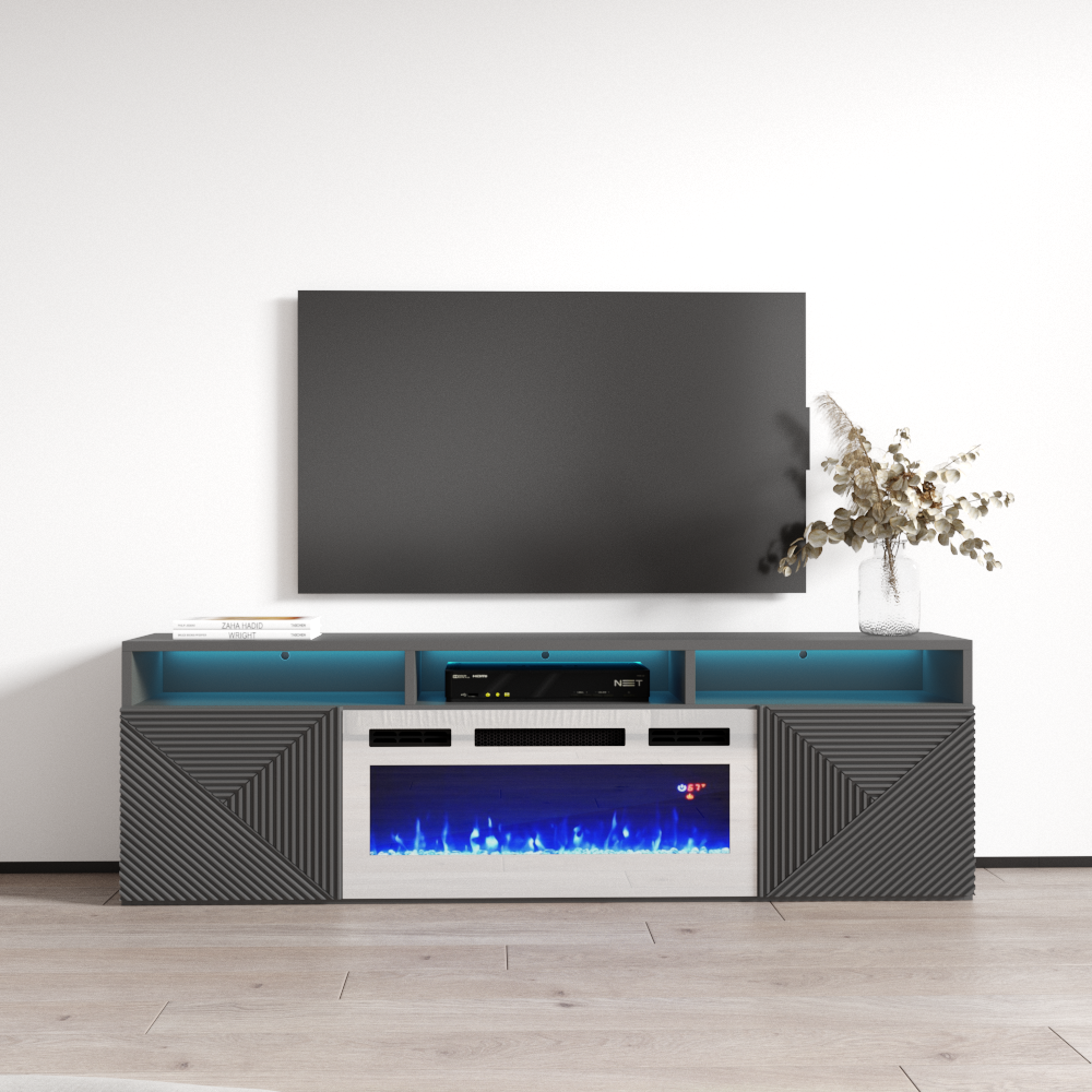 Giza WH-EF Floating Fireplace TV Stand - Meble Furniture