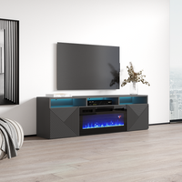 Giza BL-EF Floating Fireplace TV Stand - Meble Furniture