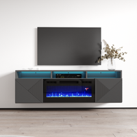 Giza BL-EF Floating Fireplace TV Stand - Meble Furniture
