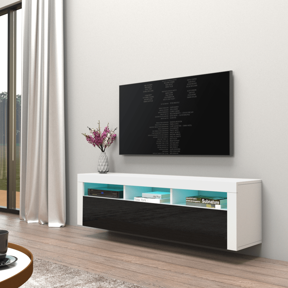 Milano Classic Wall Mounted Floating 63" TV Stand - Meble Furniture