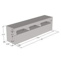 Milano Classic Wall Mounted Floating 63" TV Stand - Meble Furniture
