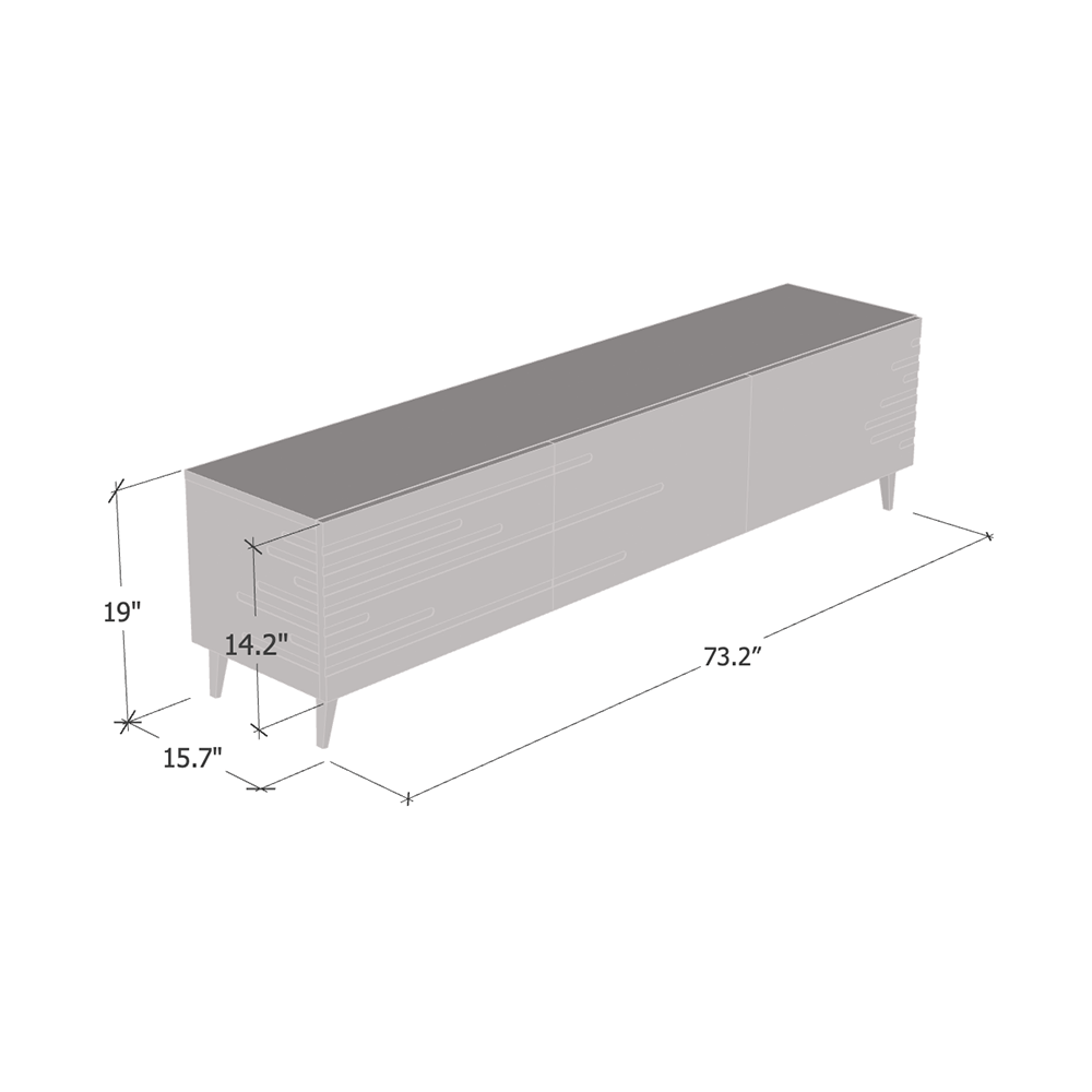 Nova 3K 73" TV Stand - Meble Furniture